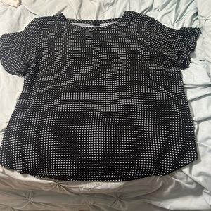 Adrianna Papell Ruffle Short Sleeve Top Size XL